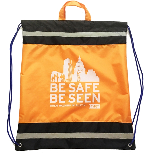 210D Polyester Reflective Drawstring Bag