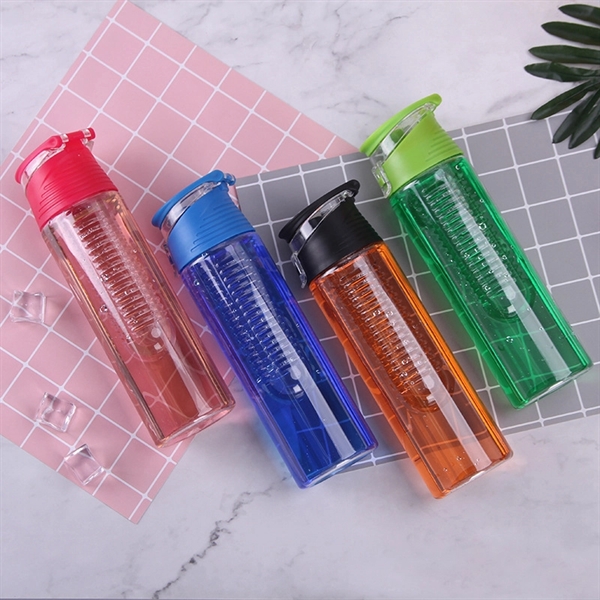 22 Oz Plastic Transparent Sport Water Bottle Cup