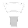 12 Oz Food Grade Double Wall Paper Cup W/ Lid