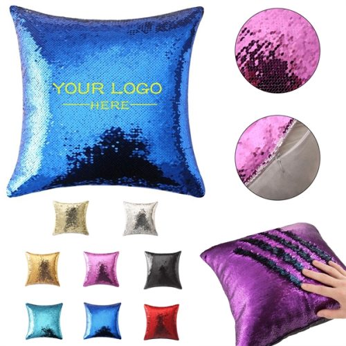 Reversible Sequins Decorative Cushion Cover