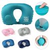 Inflatable U-Shaped Travel Pillow