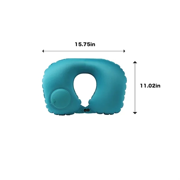 Flocking Inflatable U Shaped Pillow