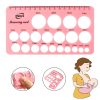 Silicone Breast Pump Nipple Measuring Card