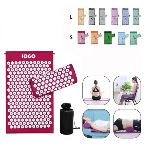 Pain Relief Acupressure Mat And Pillow Set With Bag