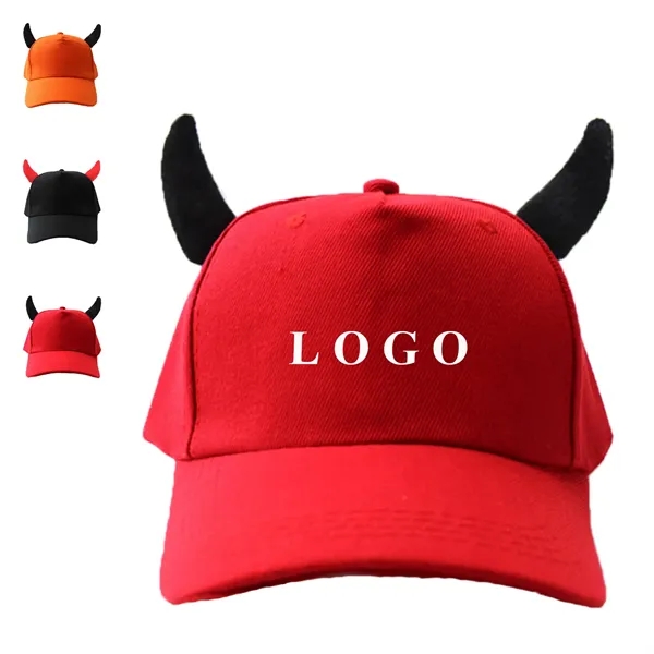 5 pannel Horn Peaked Baseball Cap