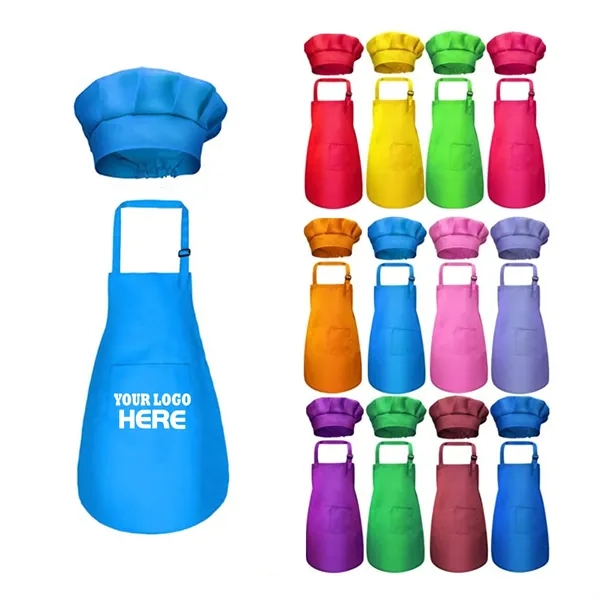 Kids Kitchen Apron With Chef Hat