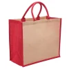 Jute Shopper Tote Bag