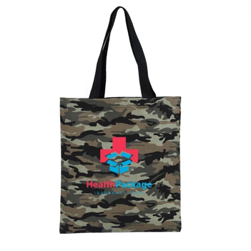34.1 10 Oz. Canvas Camouflage Tote Bag