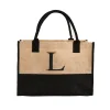 Jute Grocery Tote Bag