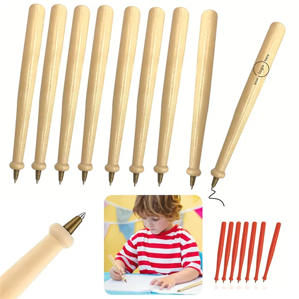 Wood Baseball Ballpoint Pens
