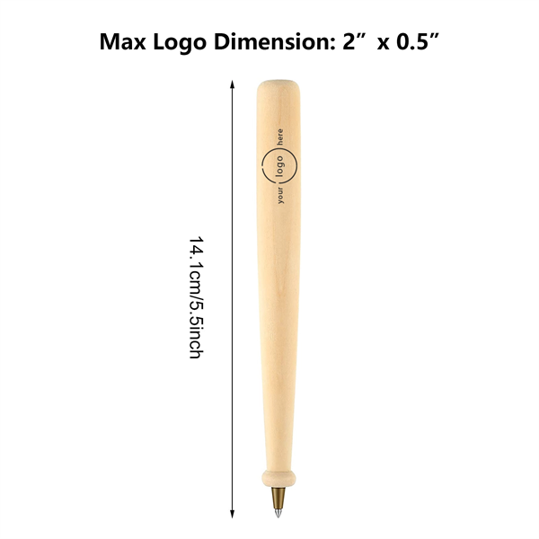 Wood Baseball Ballpoint Pens