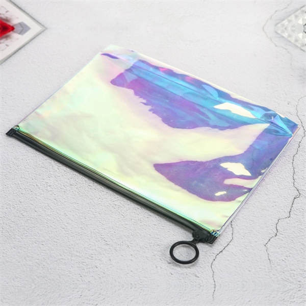 4.3 Holographic Rainbow Cosmetic Bag