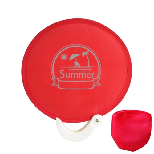 46358501 8" Folding Fan with Plastic Handle