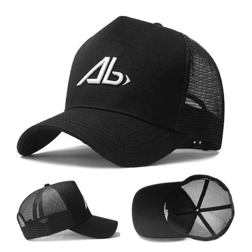 47343185.webp 100% Cotton 5 Panel Trucker Hats W/ Mesh Back