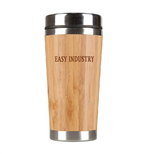 47359760 14 oz Bamboo& Stainless Steel Travel Cola Tumbler