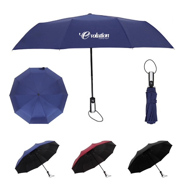 42" Automatic Folding Advertising Umbrella