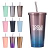 17Oz Metallic Coffee Tumbler Insulated Metal Cup