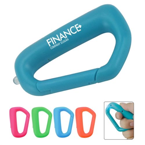 Plastic Carabiner Led Flashlight Key Chain