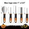 5 PCS Halloween Pumpkin Carving Kit Stainless Steel Tool Set