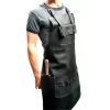 Pu Leather Work Apron W/ Tool Pockets