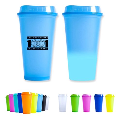 16Oz Reusable Cold Color Changing Cups Tumblers