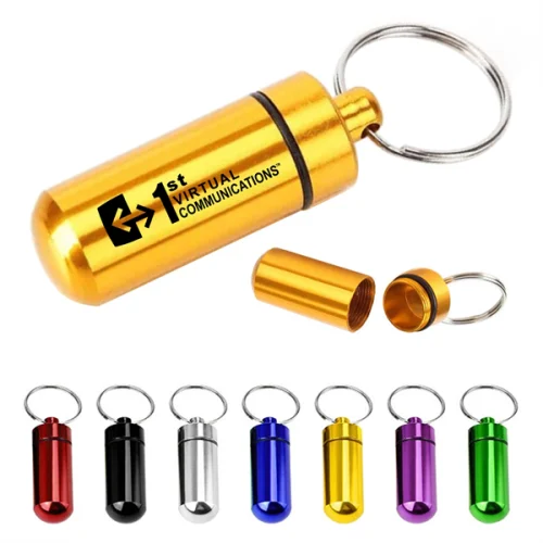 49395521 Waterproof Pill Box Organizer Keyring