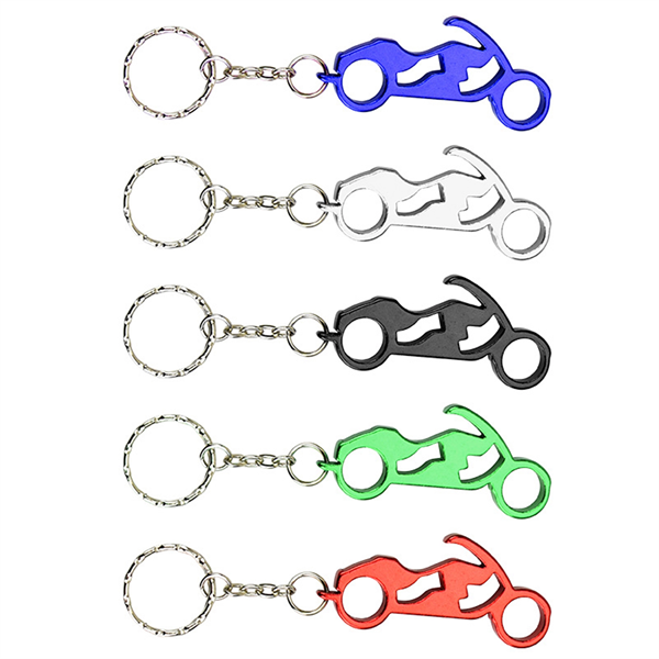 Motorbike Shape Bottle Opener Keychain