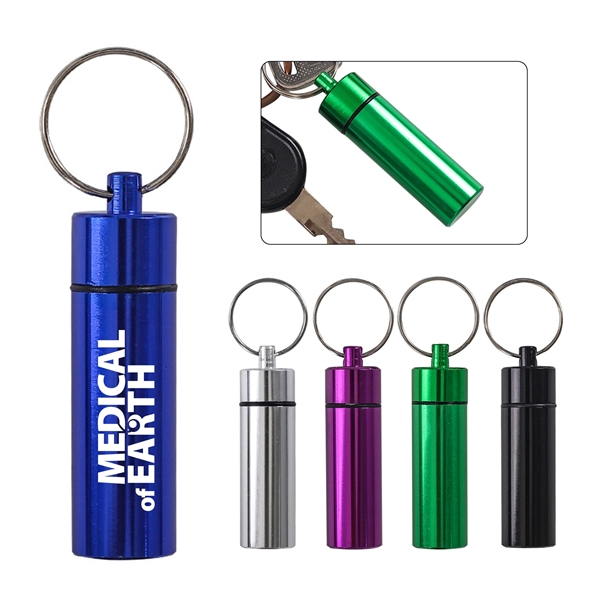 49473291.webp Waterproof Metal Pill Box With Keychain