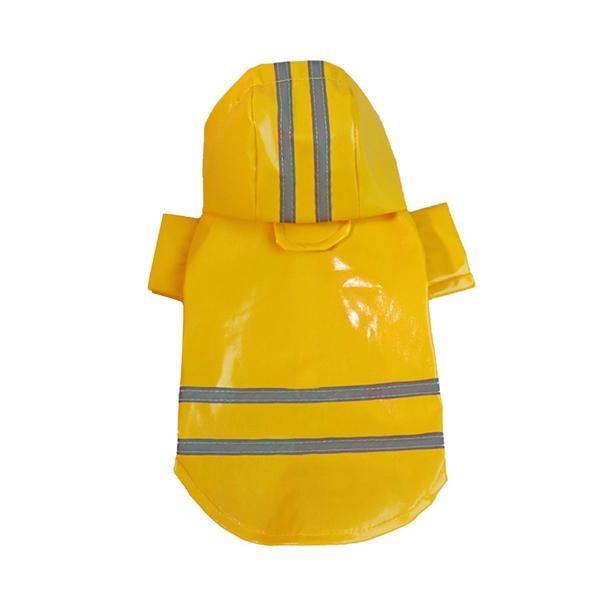 Pet Reflective Raincoat With Cap