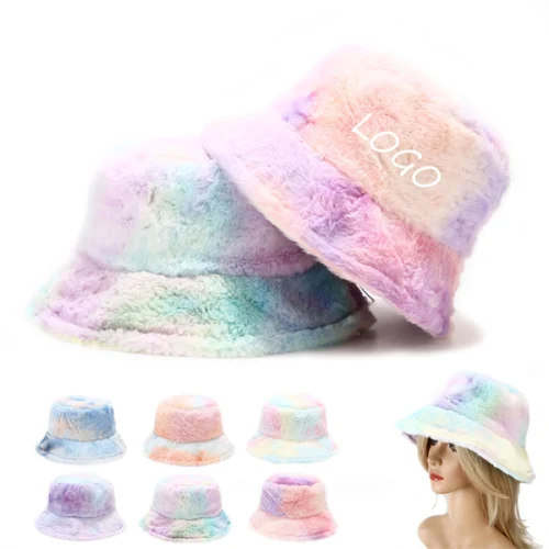 Tie Dye Fluffy Winter Hat
