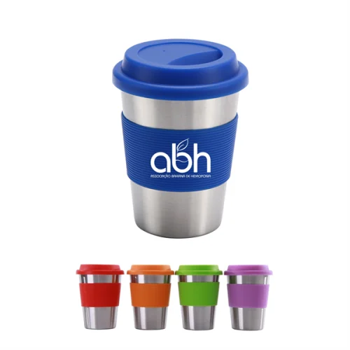 5.1 12Oz. Stainless Steel Beer Cups With Silicone Lid And Sleeve