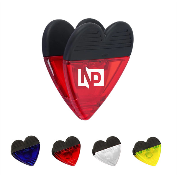 Heart Shape Power Memo Clip