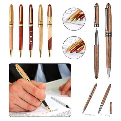 6.1 Gift Boxed Wooden Ballpoint Pen Writing Set
