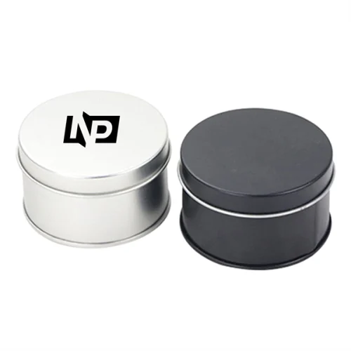 Metal Tin Cans Round Empty Container