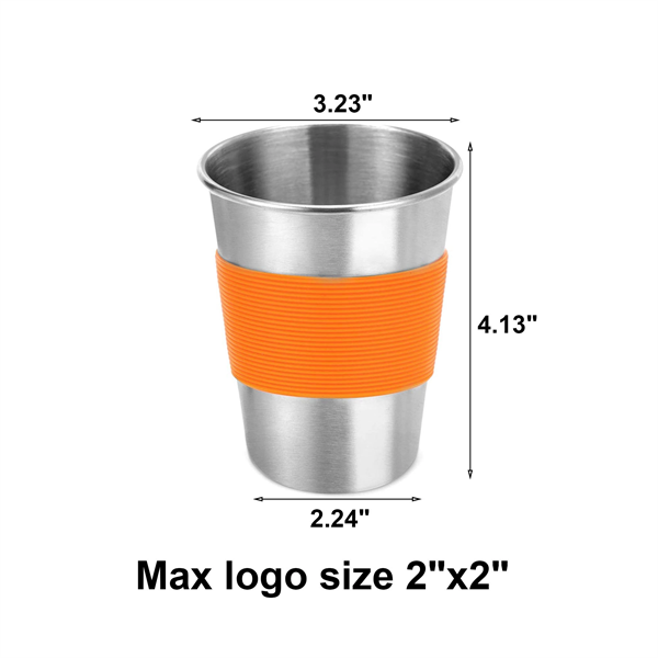 12OZ Stainless Steel Cup With Silicone Sleeve