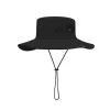 Wide Brim Mesh Bucket Hat