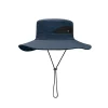 Wide Brim Mesh Bucket Hat