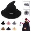 Halloween Kinitted Witch Hat