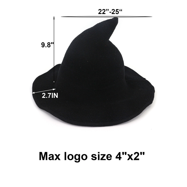 Halloween Kinitted Witch Hat