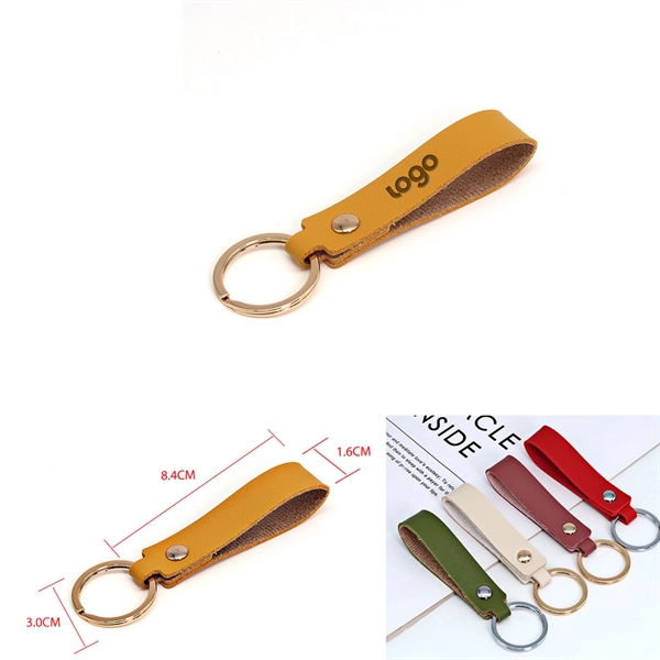"Pu Leather Keychain "