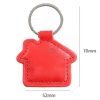 House Shape Pu Leather Led Keychain