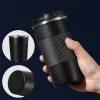 "510ml Stainless Steel Travel Coffee Mug Non-slip Thermal Cup AY5948  "