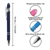 1.0Mm Medium Pointrose Gold Metal Ballpoint Pen With Stylus