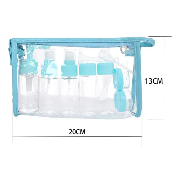 11 Pack Leak Proof Portable Empty Plastic Travel Bottles Kit
