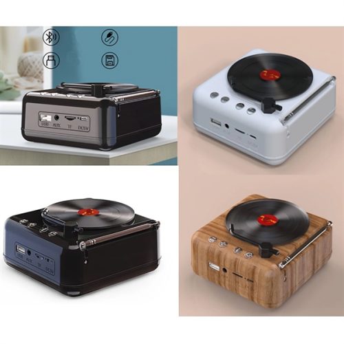 303168417 Old Fashioned Record Player Style Bluetooth Speaker