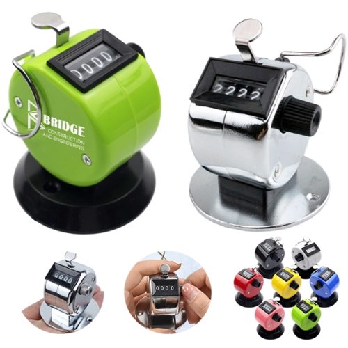 4 Digits Number Metal Clicker Golf Hand Tally Click Counter