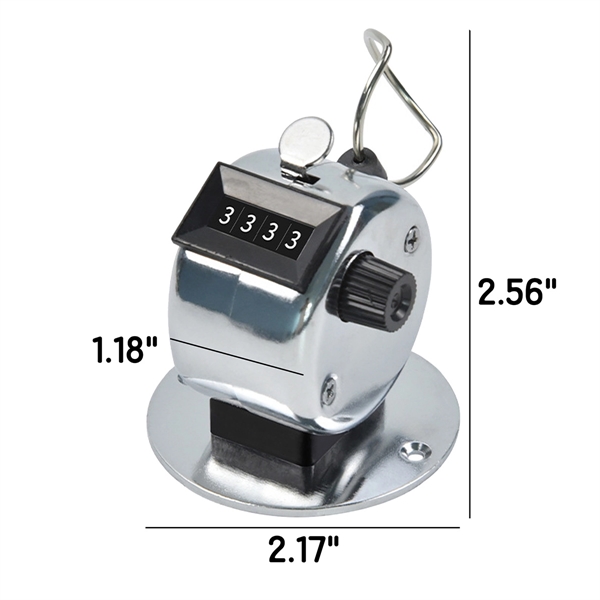 308677389 4 Digits Number Metal Clicker Golf Hand Tally Click Counter