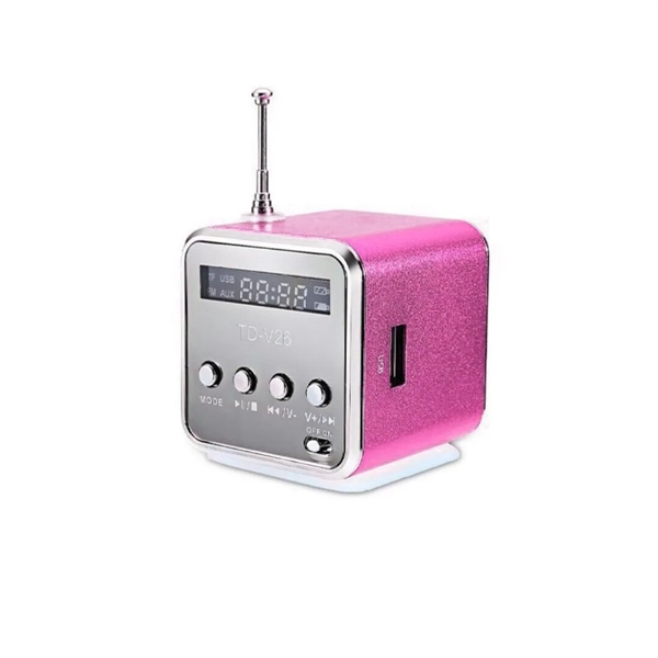 Mini Digital Music Radio Audio Stereo Player Speaker