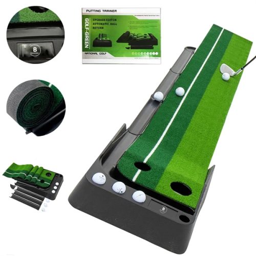 Indoor Golf Putting Green with Ball Return