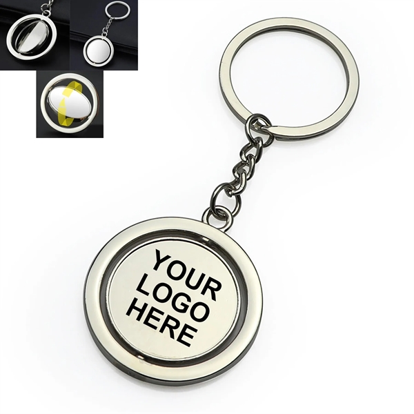 Keychain with Spinning Center Meda